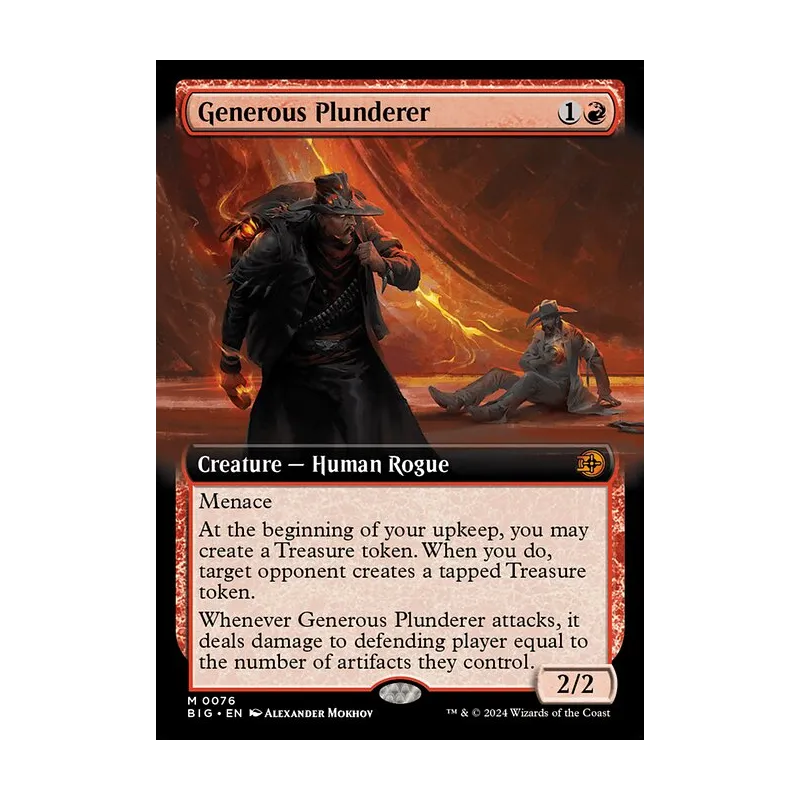 Generous Plunderer (Extended Art) - The Big Score (Near Mint)