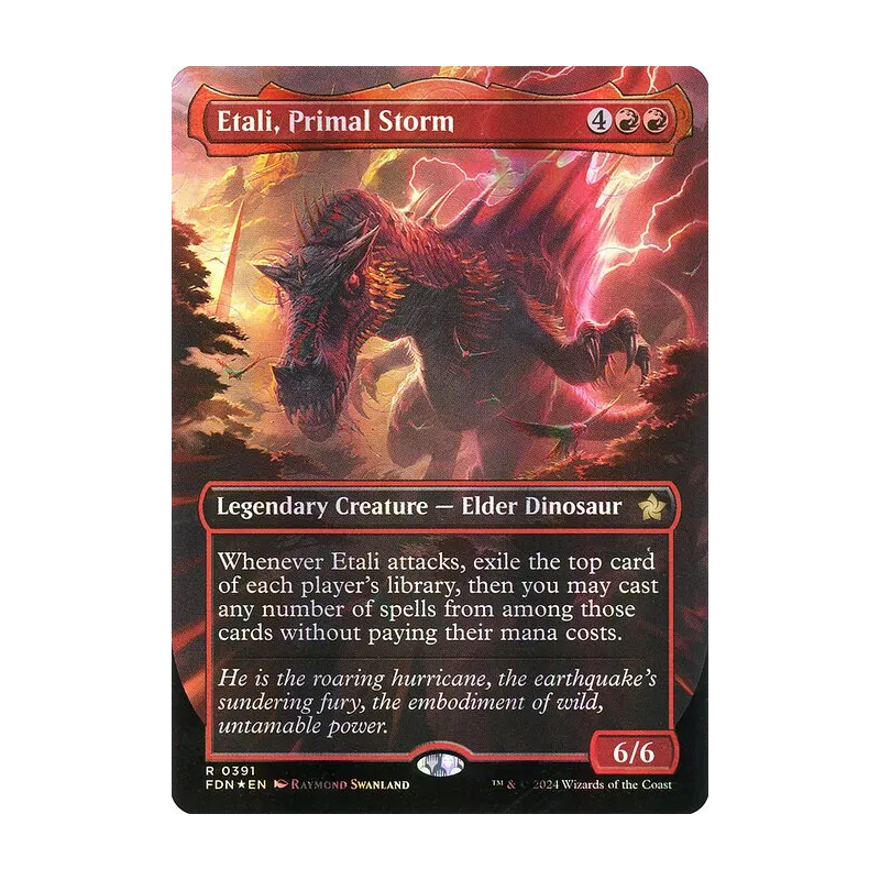 Etali, Primal Storm (Borderless) (Mana Foil) - Foundations (Foil Near Mint)