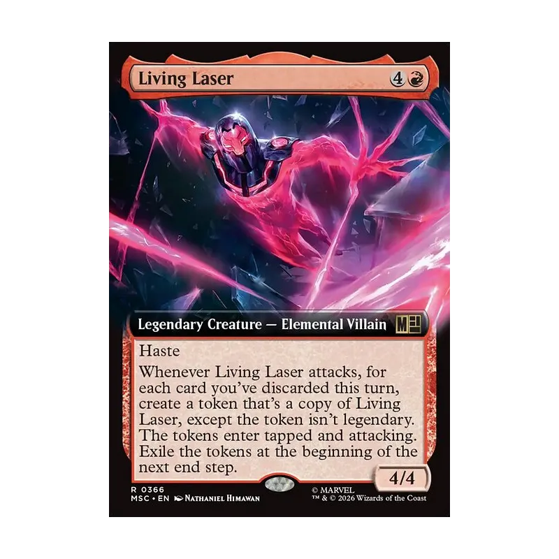 Living Laser (Extended Art) - Marvel Super Heroes Commander (Near Mint)