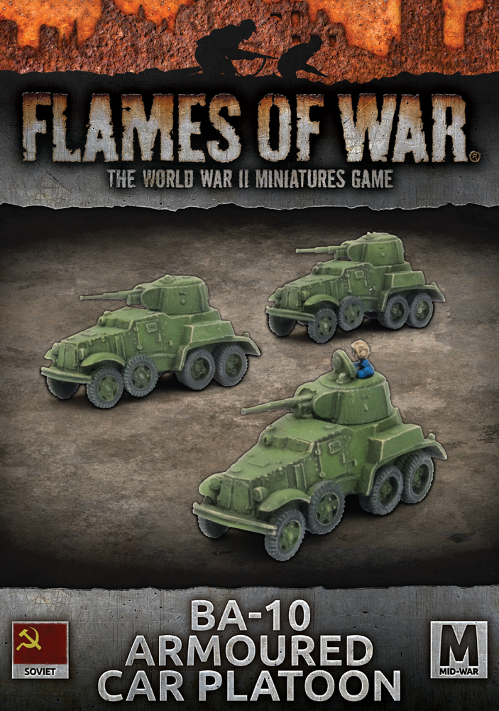 Flames of War WW2: Soviet - BA-10 Armoured Car Platoon