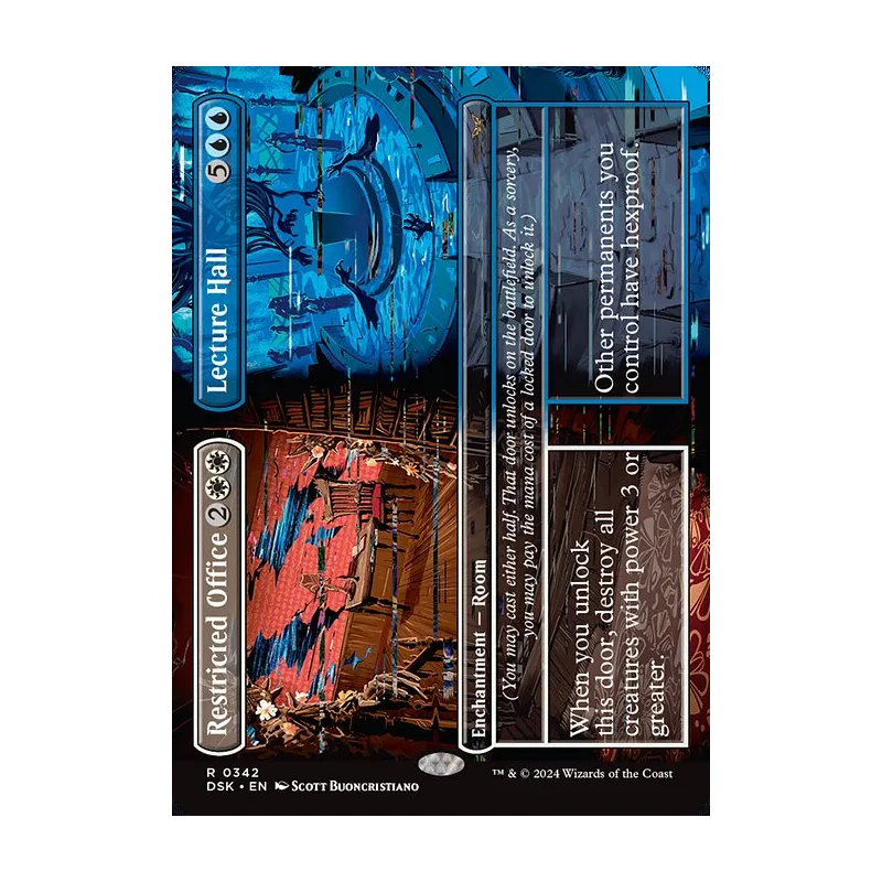 Restricted Office // Lecture Hall (Borderless) - Duskmourn: House of Horror (Near Mint)