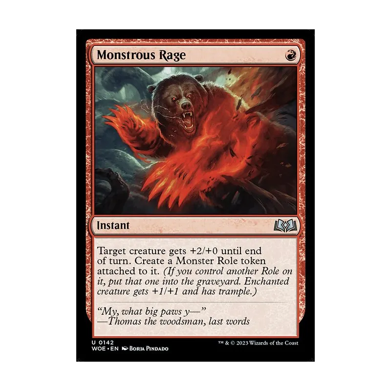 mtg monstrous cards Rage Monstrous Onslaught deals X damage divided as you choose among any number of target creatures Monstrous Vortex