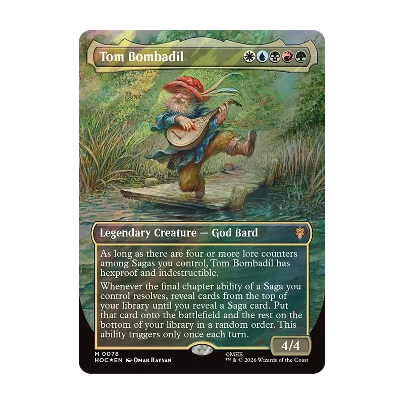 Tom Bombadil (Borderless) (Surge Foil) - The Hobbit Eternal (Foil Near Mint)