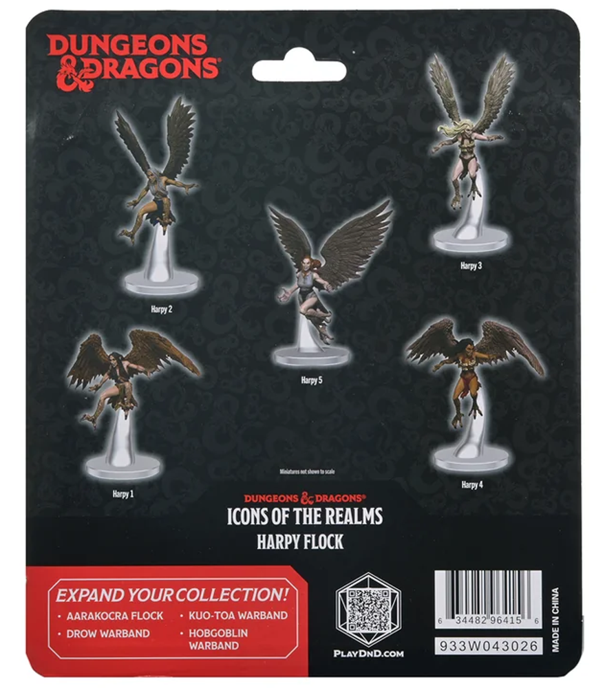 D&D Icons of the Realms: Harpy Flock (Preorder)