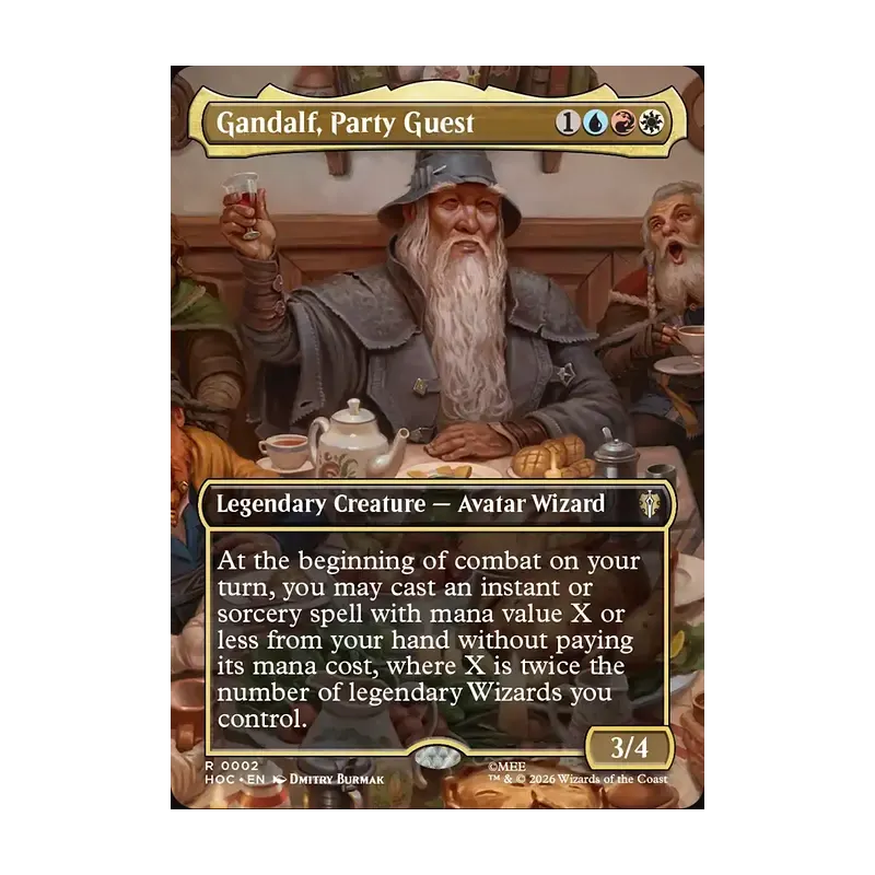 Gandalf, Party Guest (Borderless) - The Hobbit Eternal (Near Mint)