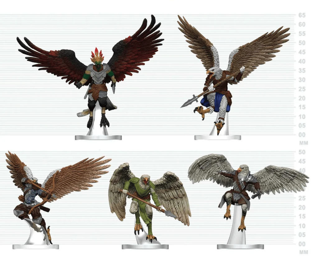 D&D Icons of the Realms: Aarakocra Flock (Preorder)