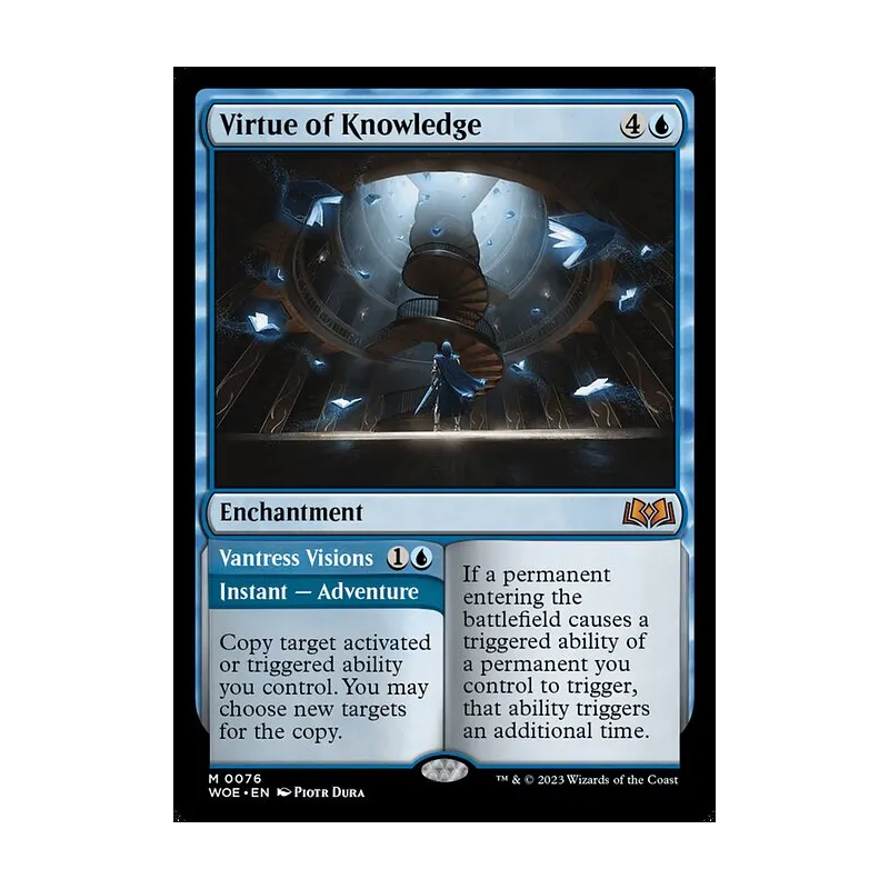 Virtue of Knowledge // Vantress Visions - Wilds of Eldraine (Near Mint)