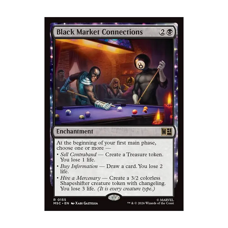 Black Market Connections (Surge Foil) - Marvel Super Heroes Commander (Foil Near Mint)