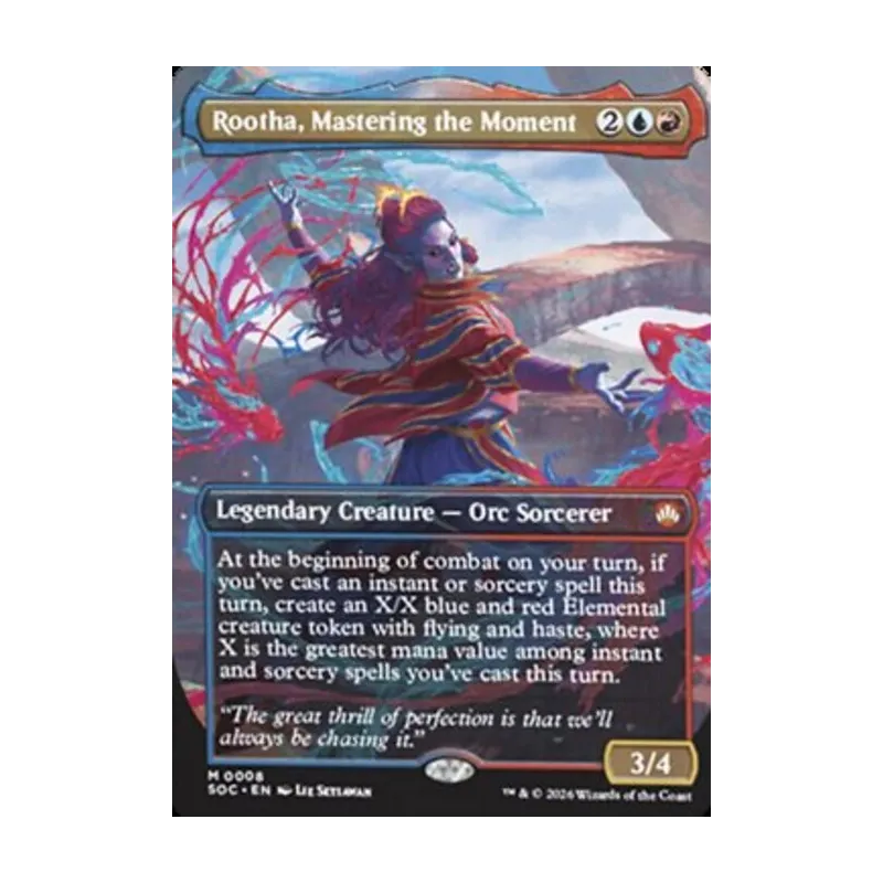Rootha, Mastering the Moment (Borderless) - Secrets of Strixhaven Commander (Near Mint)