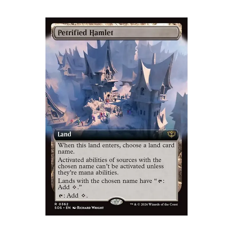 Petrified Hamlet (Extended Art) - Secrets of Strixhaven (Near Mint)