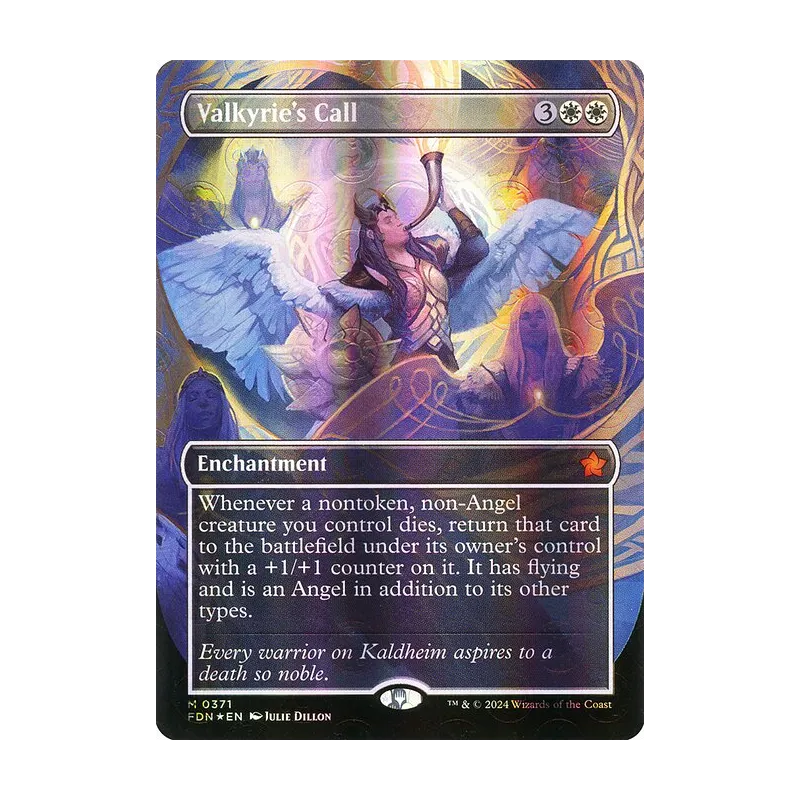 Valkyrie's Call (Borderless) (Mana Foil) - Foundations (Foil Near Mint)