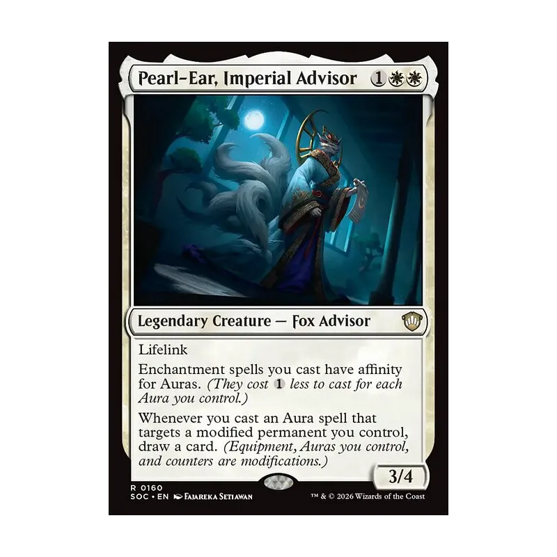 Pearl-Ear, Imperial Advisor - Secrets of Strixhaven Commander (Near Mint)