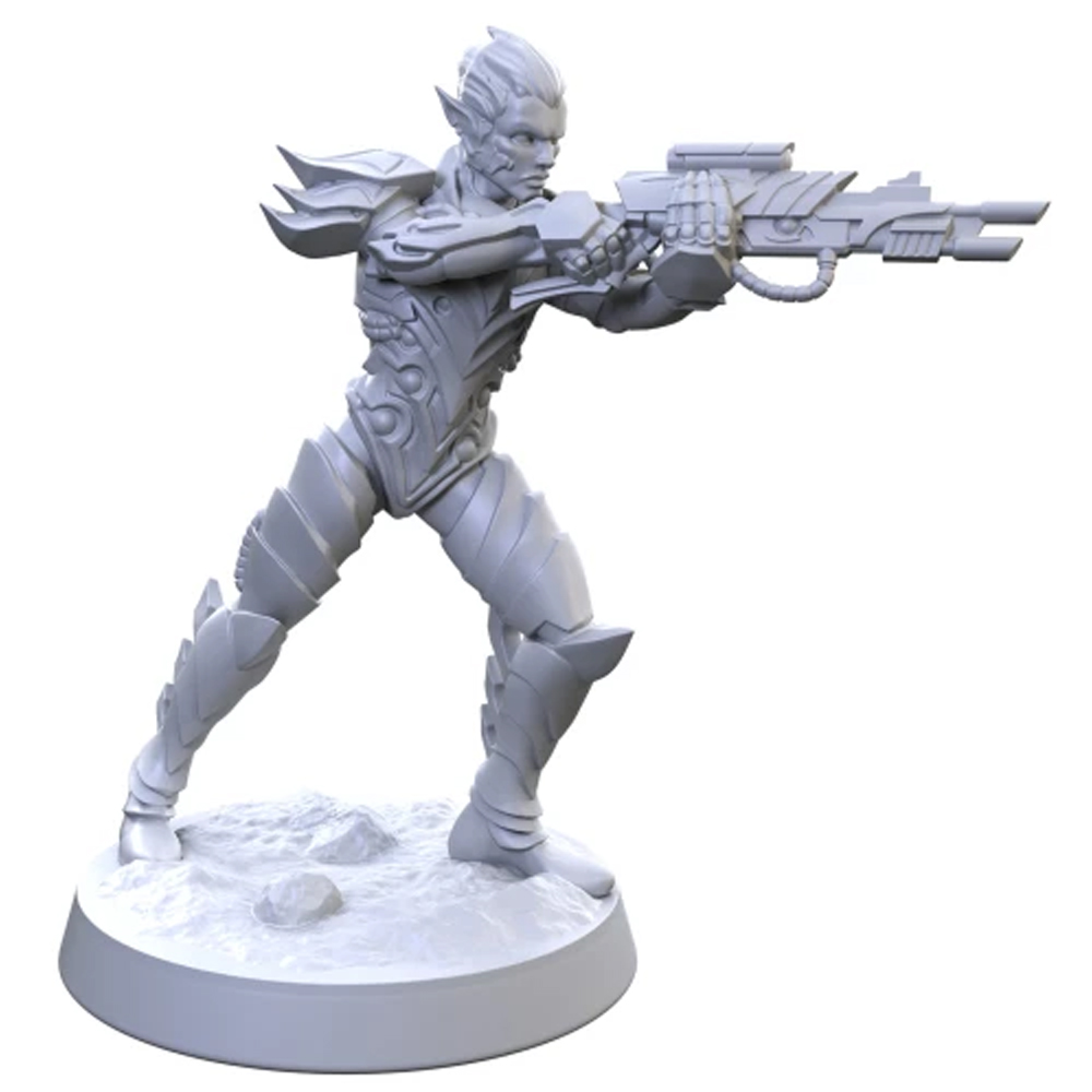 Starfinder Masterclass Minatures: Alt Drow Enforcer