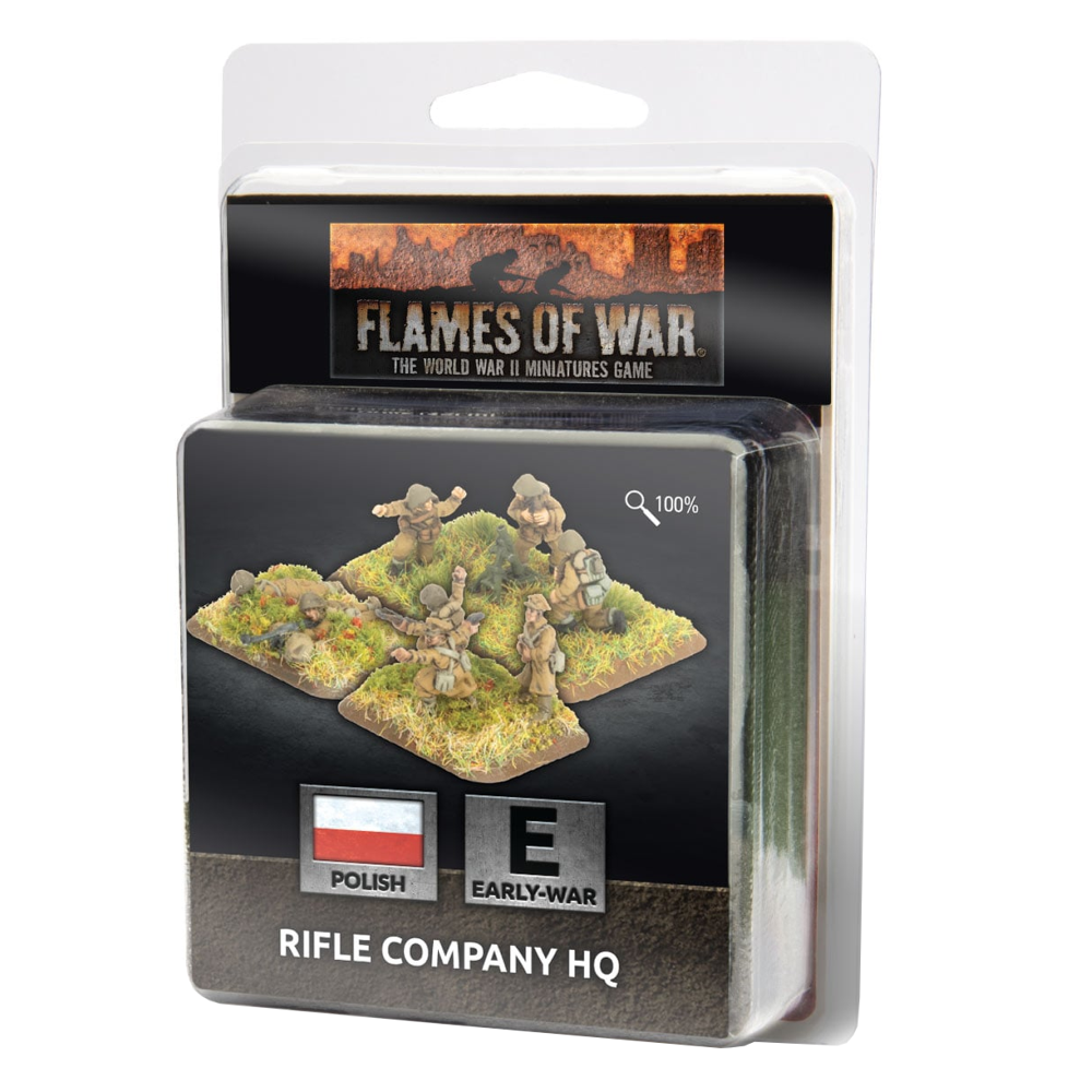 Flames of War WW2: Polish - Rifle Company HQ (Preorder)