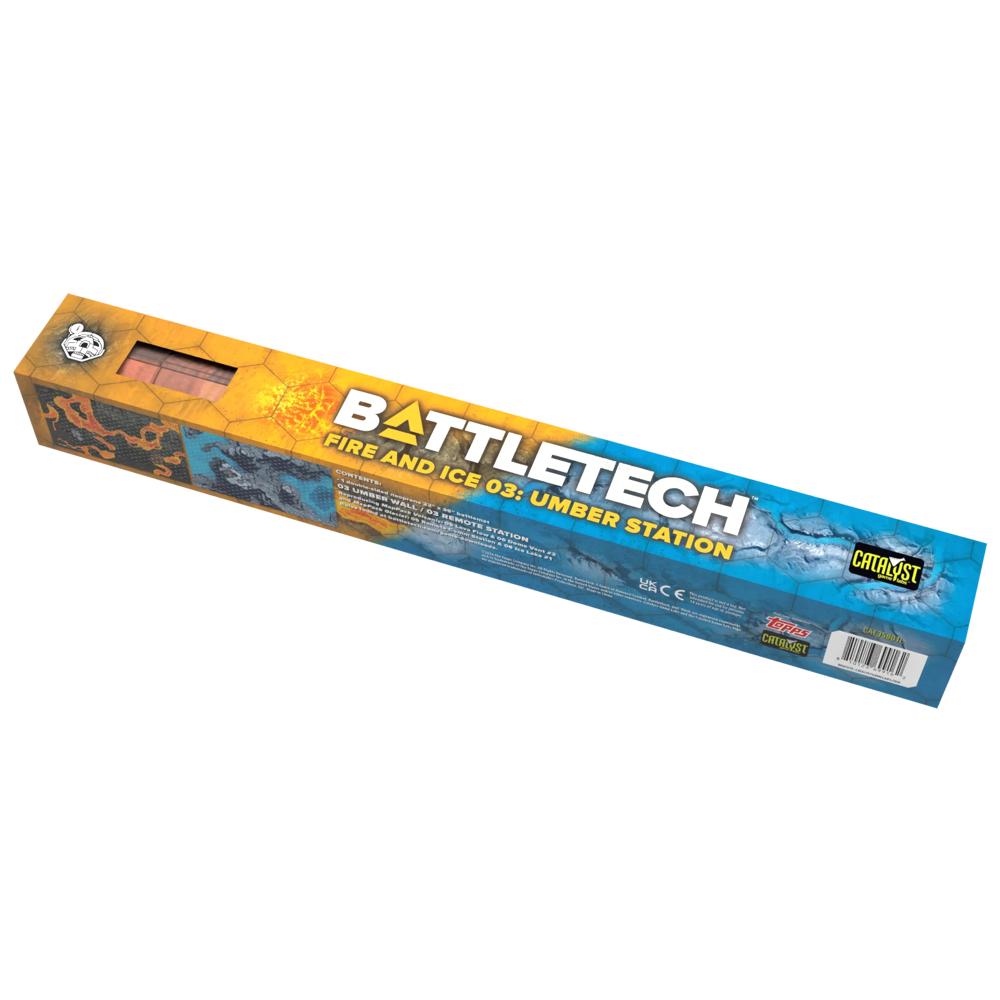 BattleTech BattleMat: Fire & Ice 03 - Umber Station (22 x 36in)