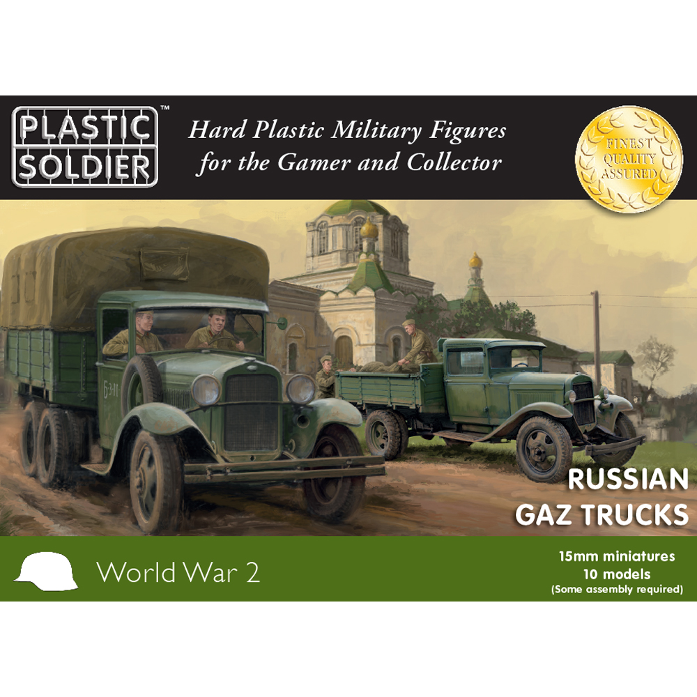 15mm Scale WW2: Russian GAZ Trucks
