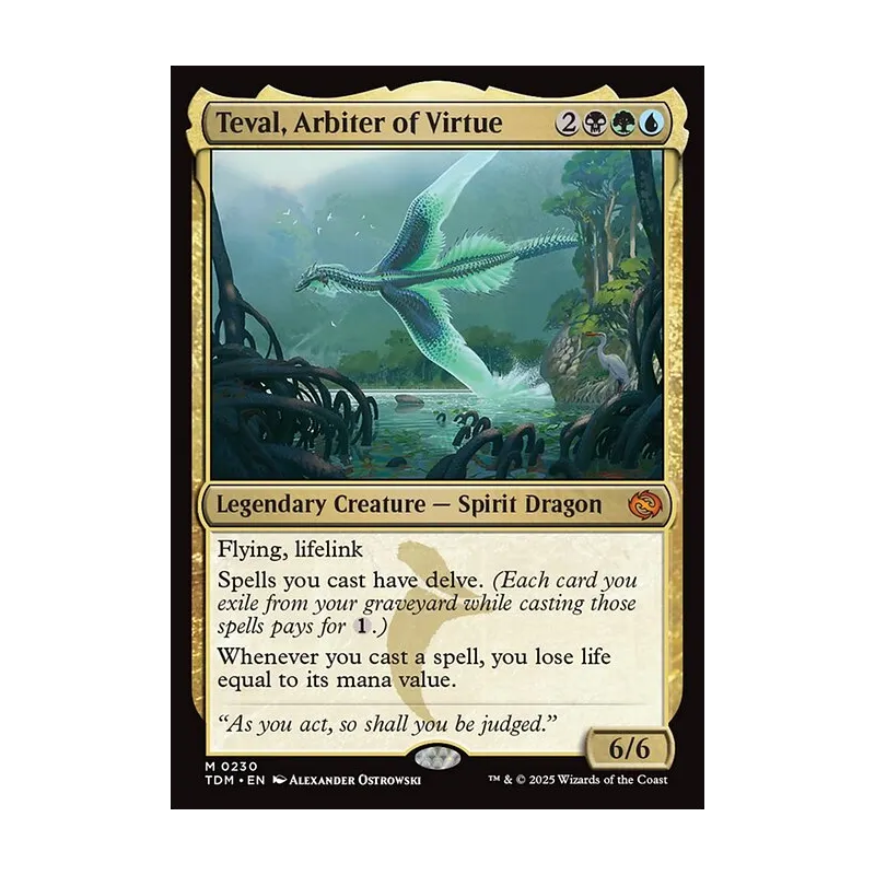 Teval, Arbiter of Virtue - Tarkir: Dragonstorm (Near Mint)
