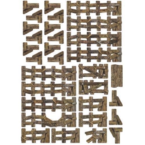 Battle Systems Terrain: Wooden Fencing Battle Systems Terrain: Wooden Fencing