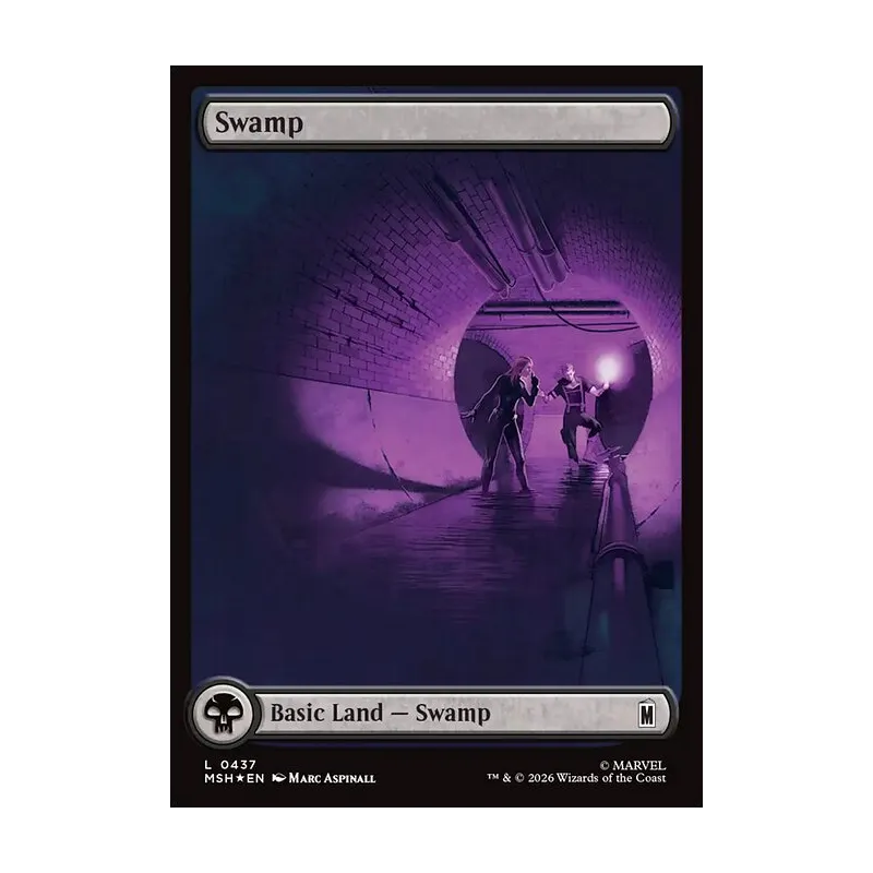 Swamp (0437) (Surge Foil) - Marvel Super Heroes (Foil Near Mint)