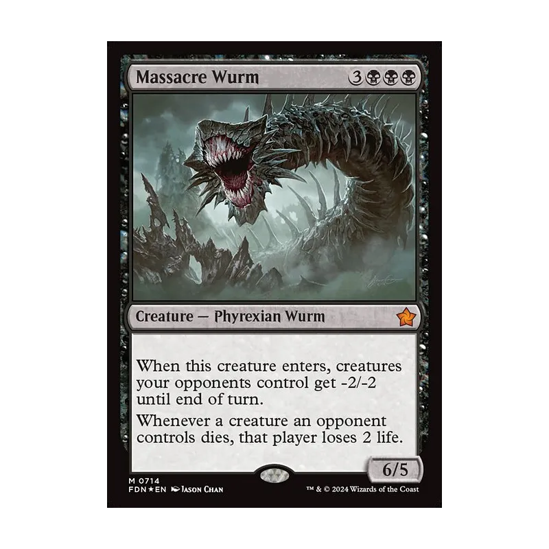 Massacre Wurm - Foundations (Foil Near Mint)