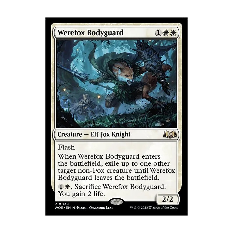 Werefox Bodyguard - Wilds of Eldraine (Near Mint)