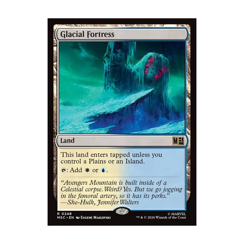 Glacial Fortress (Surge Foil) - Marvel Super Heroes Commander (Foil Near Mint)