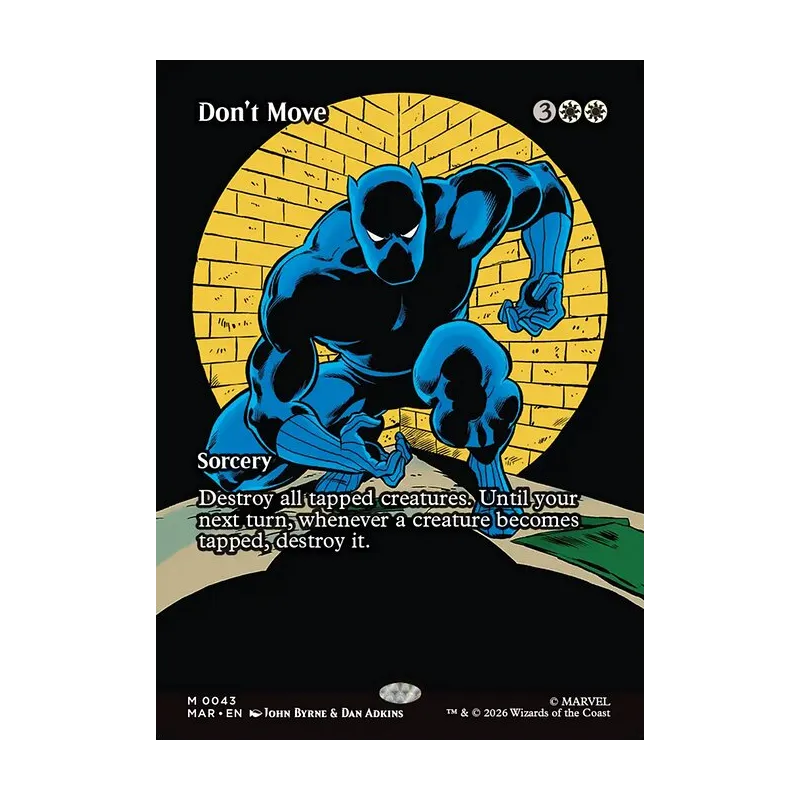 Don't Move (Borderless) - Marvel Universe (Near Mint)