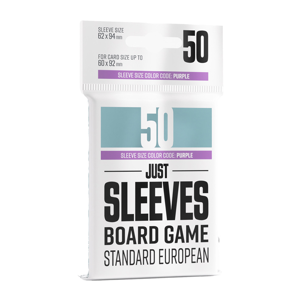 Just Sleeves: Standard European Board Game - Clear (50) (New Arrival)