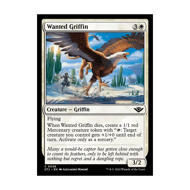 Wanted Griffin - Outlaws of Thunder Junction (Near Mint)