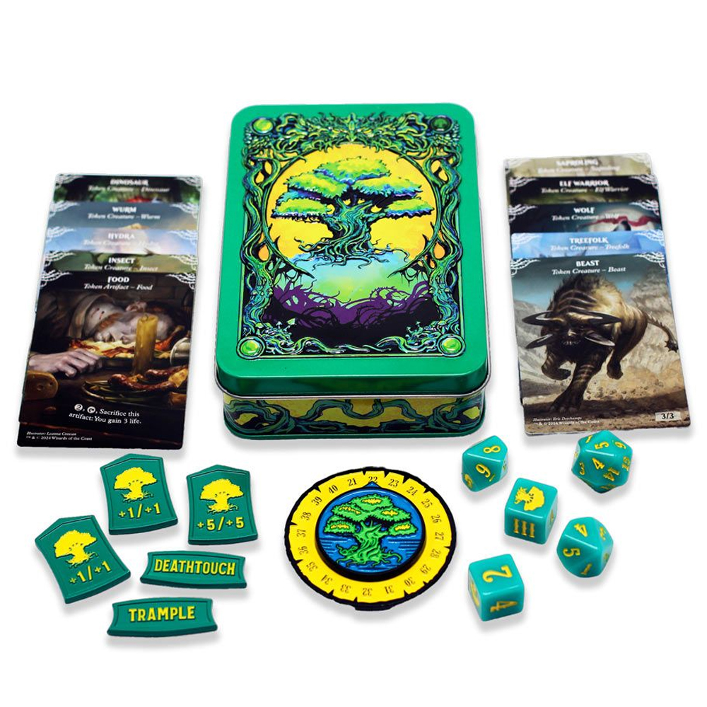 MtG Green Mana Token Set