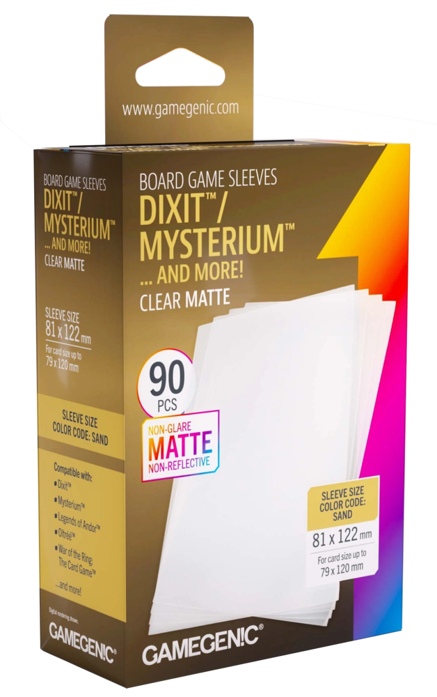 Matte Board Game Sleeves: Dixit/Mysterium - Clear (90)