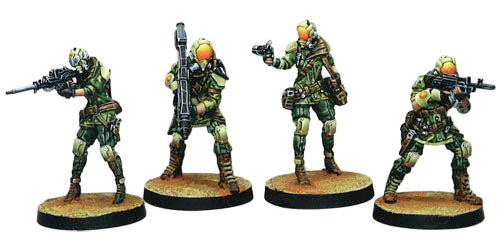Infinity: NA2 - Brawlers, Mercenary Enforcers (4)