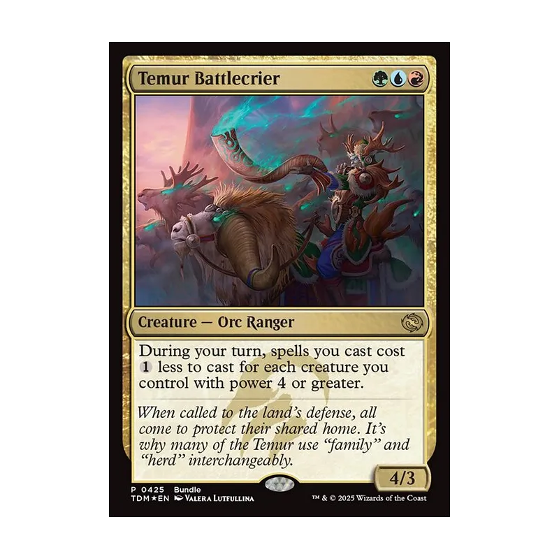 Temur Battlecrier (TDM Bundle) - Tarkir: Dragonstorm (Foil Near Mint)
