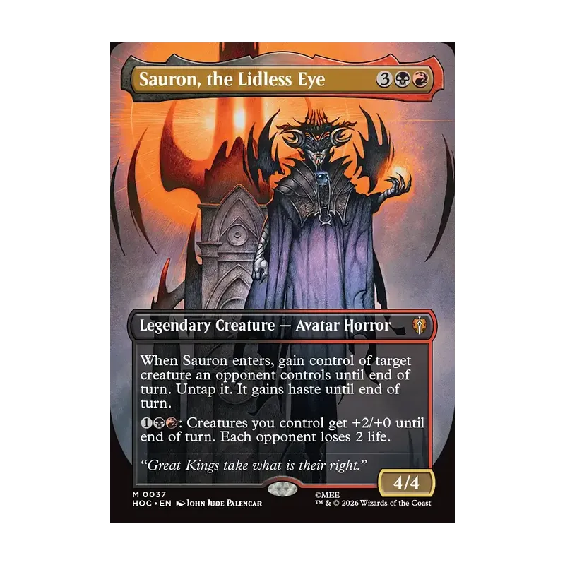 Sauron, the Lidless Eye (Borderless) - The Hobbit Eternal (Near Mint)