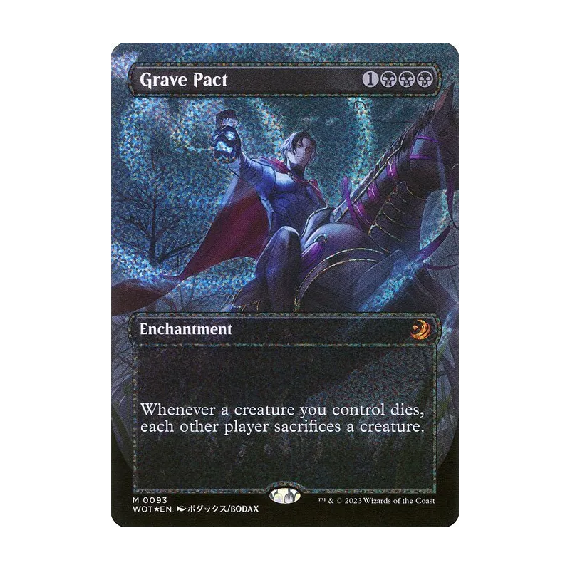 Grave Pact (Anime Borderless) (Confetti Foil) - Wilds of Eldraine: Enchanting Tales (Foil Near Mint)