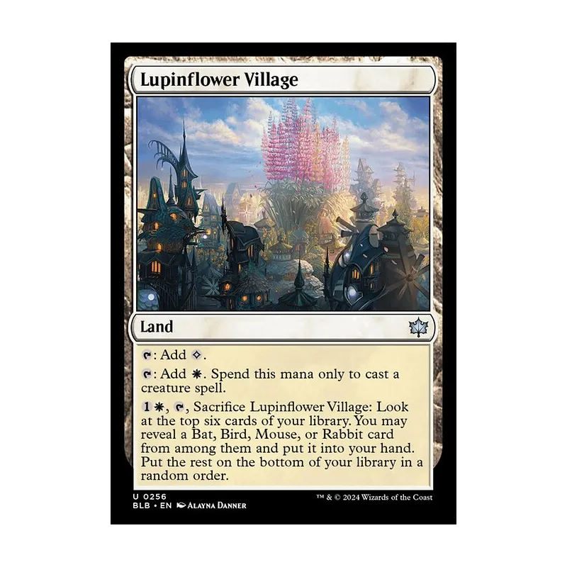 Lupinflower Village - Bloomburrow (Near Mint)