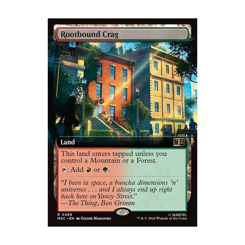 Rootbound Crag (Extended Art) - Marvel Super Heroes Commander (Near Mint)
