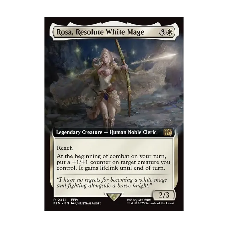 final fantasy mtg rosa Rosa, Resolute White Mage [FINAL FANTASY] It gains lifelink until end of turn Every Rose Has its +1/+1