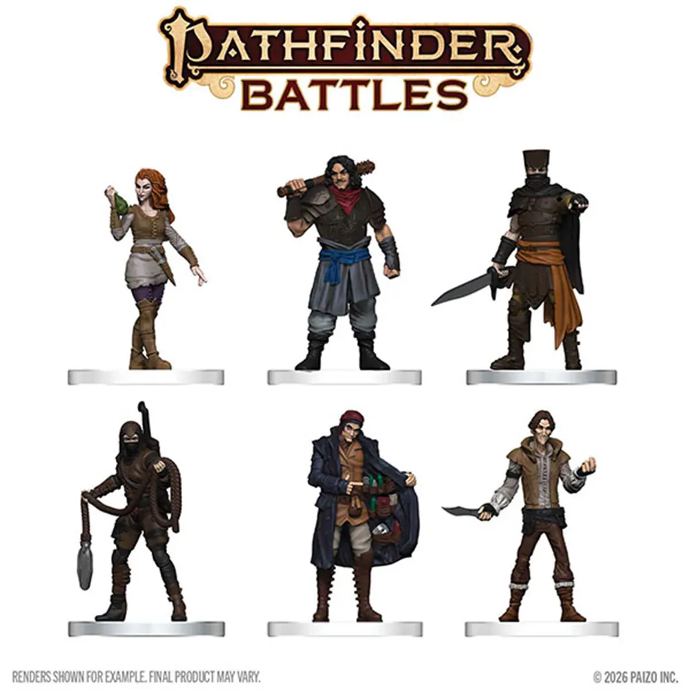 Pathfinder Battles Miniatures - Criminals (Preorder)