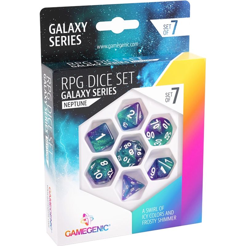 Galaxy Series Polyhedral Set: Neptune (7) (Clearance)