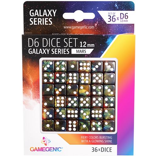 Galaxy Series 12mm d6 Set: Mars (36) (Clearance)
